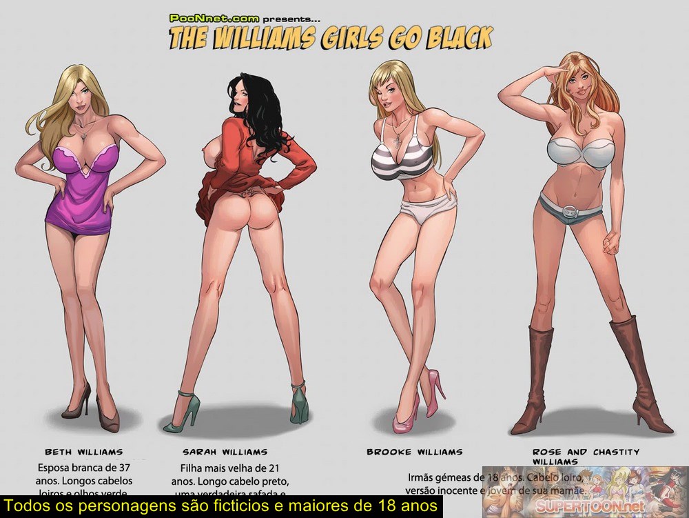 Quadrinhos Eróticos – The Williams girls go black