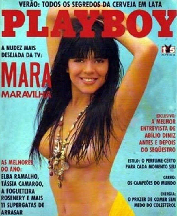 Mara Maravilha nua pelada na Revista Playboy